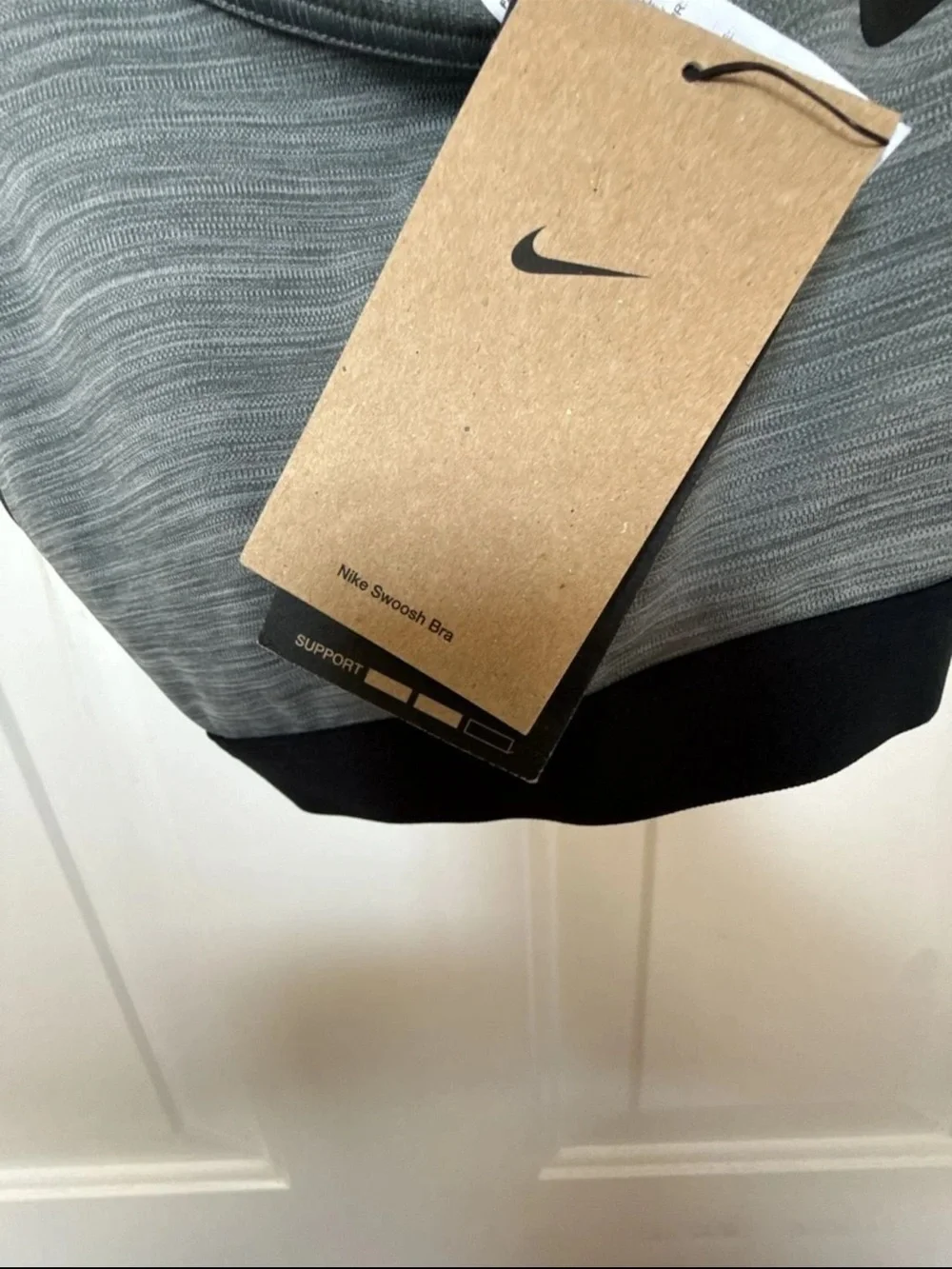Nike Grey and Black Racerback Sports Bra Size XS